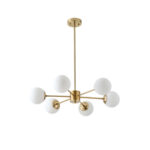 ΦΩΤΙΣΤΙΚΟ ΚΡΕΜΑΣΤΟ 6XΕ27  720X730mm ΛΕΥΚΟ ARTE ILLUMINA PUFF EUROLAMP – 144-20020