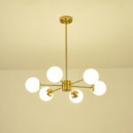 ΦΩΤΙΣΤΙΚΟ ΚΡΕΜΑΣΤΟ 6XΕ27  720X730mm ΛΕΥΚΟ ARTE ILLUMINA PUFF EUROLAMP – 144-20020
