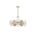 ΦΩΤΙΣΤΙΚΟ KΡΕΜΑΣΤΟ 6XE14 Φ560H670mm ΧΡΥΣΟ ARTE ILLUMINA GLOW EUROLAMP – 144-24041