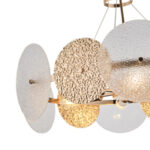 ΦΩΤΙΣΤΙΚΟ KΡΕΜΑΣΤΟ 6XE14 Φ560H670mm ΧΡΥΣΟ ARTE ILLUMINA GLOW EUROLAMP – 144-24041