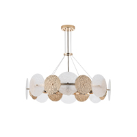 ΦΩΤΙΣΤΙΚΟ ΚΡΕΜΑΣΤΟ 8XE14 Φ700H690mm ΧΡΥΣΟ ARTE ILLUMINA GLOW EUROLAMP – 144-24042