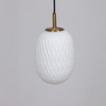 ΦΩΤΙΣΤΙΚΟ ΚΡΕΜΑΣΤΟ ΓΥΑΛΙ 1XE27  150X230mm ΛΕΥΚΟ ARTE ILLUMINA CANDY EUROLAMP – 144-24101