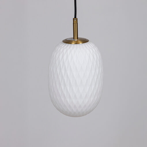 ΦΩΤΙΣΤΙΚΟ ΚΡΕΜΑΣΤΟ ΓΥΑΛΙ 1XE27  150X230mm ΛΕΥΚΟ ARTE ILLUMINA CANDY EUROLAMP – 144-24101