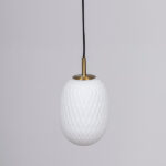 ΦΩΤΙΣΤΙΚΟ ΚΡΕΜΑΣΤΟ ΓΥΑΛΙ 1XE27  150X230mm ΛΕΥΚΟ ARTE ILLUMINA CANDY EUROLAMP – 144-24101