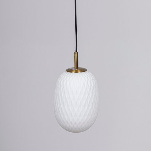 ΦΩΤΙΣΤΙΚΟ ΚΡΕΜΑΣΤΟ ΓΥΑΛΙ 1XE27  150X230mm ΛΕΥΚΟ ARTE ILLUMINA CANDY EUROLAMP – 144-24101