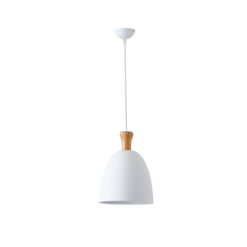 ΦΩΤΙΣΤΙΚΟ ΚΡΕΜΑΣΤΟ ΜΕΤΑΛΛΟ 1XΕ27 230X230mm ΛΕΥΚΟ ARTE ILLUMINA SIMPLO EUROLAMP – 144-24122