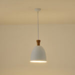 ΦΩΤΙΣΤΙΚΟ ΚΡΕΜΑΣΤΟ ΜΕΤΑΛΛΟ 1XΕ27 230X230mm ΛΕΥΚΟ ARTE ILLUMINA SIMPLO EUROLAMP – 144-24122