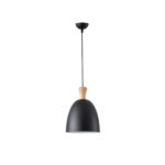 ΦΩΤΙΣΤΙΚΟ ΚΡΕΜΑΣΤΟ ΜΕΤΑΛΛΟ 1XΕ27 230X230mm ΜΑΥΡΟ ARTE ILLUMINA SIMPLO EUROLAMP – 144-24123