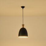 ΦΩΤΙΣΤΙΚΟ ΚΡΕΜΑΣΤΟ ΜΕΤΑΛΛΟ 1XΕ27 230X230mm ΜΑΥΡΟ ARTE ILLUMINA SIMPLO EUROLAMP – 144-24123
