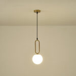 ΦΩΤΙΣΤΙΚΟ ΚΡΕΜΑΣΤΟ ΓΥΑΛΙ 1XE27  150X150X1430mm ΛΕΥΚΟ ARTE ILLUMINA ORBA EUROLAMP – 144-28516