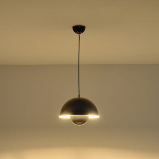 ΦΩΤΙΣΤΙΚΟ ΚΡΕΜΑΣΤΟ ΜΕΤΑΛΛΟ 1ΧE27 300X1290mm ΜΑΥΡΟ ARTE ILLUMINA JARDEN EUROLAMP – 144-28550