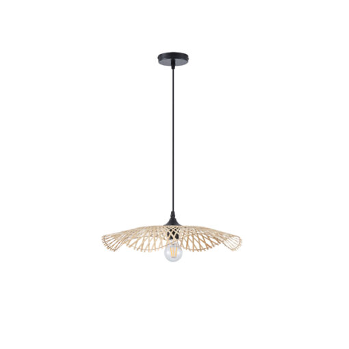 ΦΩΤΙΣΤΙΚΟ ΚΡΕΜΑΣΤΟ BAMBOO 1XE27  475X1160mm ΜΠΕΖ ARTE ILLUMINA CROSSLINE EUROLAMP – 144-31010