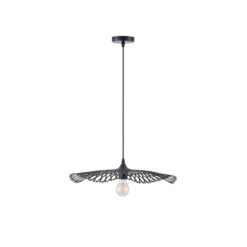 ΦΩΤΙΣΤΙΚΟ ΚΡΕΜΑΣΤΟ BAMBOO 1XE27  475X1160mm ΜΑΥΡΟ ARTE ILLUMINA CROSSLINE EUROLAMP – 144-31011