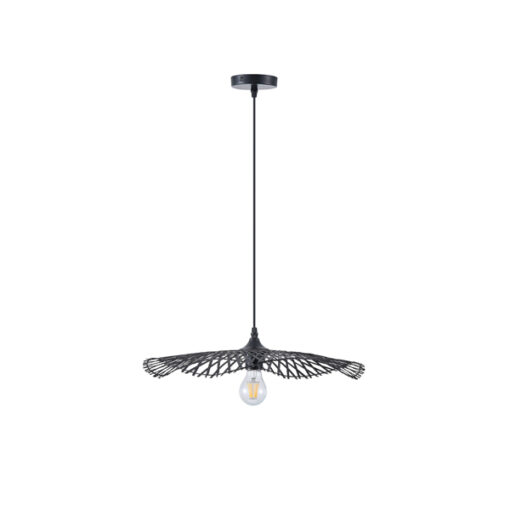 ΦΩΤΙΣΤΙΚΟ ΚΡΕΜΑΣΤΟ BAMBOO 1XE27  475X1160mm ΜΑΥΡΟ ARTE ILLUMINA CROSSLINE EUROLAMP – 144-31011