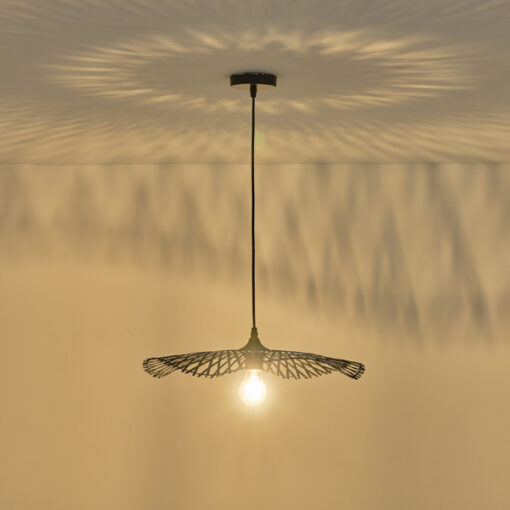 ΦΩΤΙΣΤΙΚΟ ΚΡΕΜΑΣΤΟ BAMBOO 1XE27  475X1160mm ΜΑΥΡΟ ARTE ILLUMINA CROSSLINE EUROLAMP – 144-31011