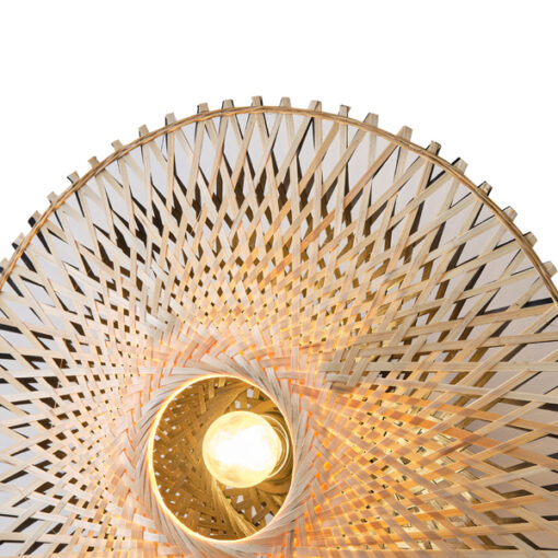ΑΠΛΙΚΑ ΤΟΙΧΟΥ ΒΑΜΒΟΟ 1XE27  400X140mm ΚΑΦΕ-ΜΑΥΡΟ ARTE ILLUMINA CYCLONE EUROLAMP – 144-32015