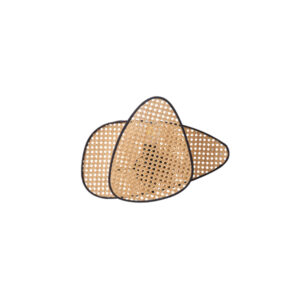 ΑΠΛΙΚΑ ΤΟΙΧΟΥ ΡΑΤΤΑΝ 1XE27 430Χ300mm ΚΑΦΕ-ΜΑΥΡΟ ARTE ILLUMINA KAI EUROLAMP – 144-33036