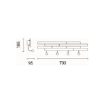 ΦΩΤΙΣΤΙΚΟ ΕΠΙΤΟΙΧΙΟ LED 10W 700Lm 3000K 700X185X95mm ΞΥΛΟ-ΜΕΤΑΛΛΟ ARTE ILLUMINA WAL EUROLAMP – 144-33080
