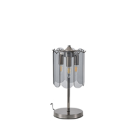 ΦΩΤΙΣΤΙΚΟ ΕΠΙΤΡΑΠΕΖΙΟ ΓΥΑΛΙ 3XE14 Φ200Χ430mm ΜΑΥΡΟ ARTE ILLUMINA MIRA EUROLAMP – 144-40022