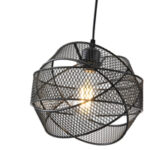 ΦΩΤΙΣΤΙΚΟ ΚΡΕΜΑΣΤΟ ΜΕΤΑΛΛΟ 1xΕ27 450X450X1340mm ΜΑΥΡΟ ARTE ILLUMINA OGGI EUROLAMP – 144-46013