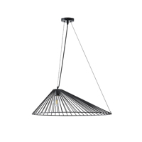 ΦΩΤΙΣΤΙΚΟ ΚΡΕΜΑΣΤΟ ΜΕΤΑΛΛΟ 1xΕ27 600X390X1300Dmm ΜΑΥΡΟ ARTE ILLUMINA RAY EUROLAMP – 144-46022