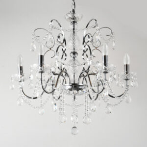 ΦΩΤΙΣΤΙΚΟ ΚΡΕΜΑΣΤΟ ΜΕΤΑΛΛΟ-ΓΥΑΛΙ 6ΦΩΤΟ 6XE27 650X1560mm ΛΕΥΚΟ ARTE ILLUMINA HEIR EUROLAMP – 144-47000