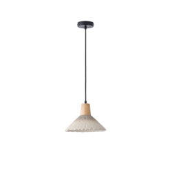ΦΩΤΙΣΤΙΚΟ ΚΡΕΜΑΣΤΟ RUBBER WOOD&ΤΣΙΜΕΝΤΟ 1xΕ27 250X250X180mm ΧΑΚΙ ARTE ILLUMINA GESSO EUROLAMP – 144-50014