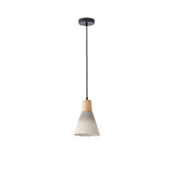 ΦΩΤΙΣΤΙΚΟ ΚΡΕΜΑΣΤΟ RUBBER WOOD&ΤΣΙΜΕΝΤΟ 1xΕ27 160X160X220mm ΧΑΚΙ ARTE ILLUMINA GESSO EUROLAMP – 144-50016