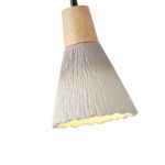 ΦΩΤΙΣΤΙΚΟ ΚΡΕΜΑΣΤΟ RUBBER WOOD&ΤΣΙΜΕΝΤΟ 1xΕ27 160X160X220mm ΧΑΚΙ ARTE ILLUMINA GESSO EUROLAMP – 144-50016