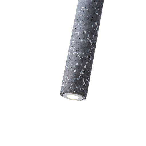 ΦΩΤΙΣΤΙΚΟ ΚΡΕΜΑΣΤΟ ΤΣΙΜΕΝΤΟ GU10 45X45X300mm ΜΑΥΡΟ ARTE ILLUMINA SALPICO EUROLAMP – 144-50020