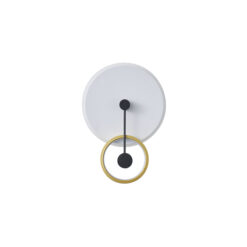ΦΩΤΙΣΤΙΚΟ TOIXOY ΜΕΤΑΛΛIKO LED 15W 1000Lm 3000K 280x400x70mm ΧΡΥΣΟ ARTE ILLUMINA O CLOCK EUROLAMP – 144-58026