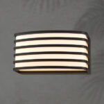 ΑΠΛΙΚΑ ΤΟΙΧΟΥ ΟΒΑΛ Ε27 200X100X90mm ΜΑΥΡΟ ARTE ILLUMINA EUROLAMP – 145-20240