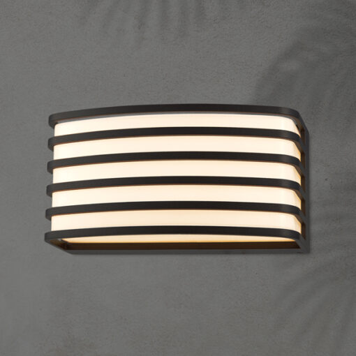 ΑΠΛΙΚΑ ΤΟΙΧΟΥ ΟΒΑΛ Ε27 200X100X90mm ΜΑΥΡΟ ARTE ILLUMINA EUROLAMP – 145-20240