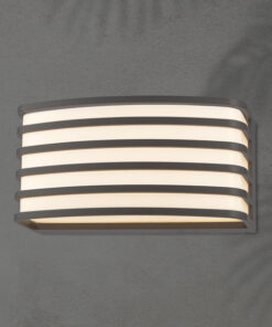 ΑΠΛΙΚΑ ΤΟΙΧΟΥ ΓΡΑΦΙΤΗ ΟΒΑΛ Ε27 200X100X90mm ARTE ILLUMINA EUROLAMP – 145-20241