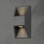 ΦΩΤΙΣΤΙΚΟ ΤΟΙΧΟΥ ΑΛΟΥΜΙΝΙΟΥ 2X1W 164X82X54.5mm ΓΡΑΦΙΤΗΣ ARTE ILLUMINA EUROLAMP – 145-20246