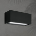 ΑΠΛΙΚΑ ΤΟΙΧΟΥ 2XΕ27 250X110X10 IP54 ΜΑΥΡΗ  UP DOWN ARTE ILLUMINA AMIGO EUROLAMP – 145-20633