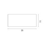 ΑΠΛΙΚΑ ΤΟΙΧΟΥ 2XΕ27 250X110X10 IP54 ΜΑΥΡΗ  UP DOWN ARTE ILLUMINA AMIGO EUROLAMP – 145-20633