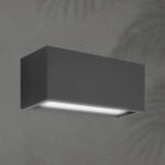 ΑΠΛΙΚΑ ΤΟΙΧΟΥ 1XΕ27 250X110X10 IP54 ΓΡΑΦΙΤΗ UP DOWN ARTE ILLUMINA AMIGO EUROLAMP – 145-20634