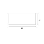 ΑΠΛΙΚΑ ΤΟΙΧΟΥ 1XΕ27 250X110X10 IP54 ΓΡΑΦΙΤΗ UP DOWN ARTE ILLUMINA AMIGO EUROLAMP – 145-20634