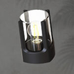 ΑΠΛΙΚΑ ΤΟΙΧΟΥ ΑΛΟΥΜΙΝΙΟΥ Ε27 ΜΑΧ 20W IP54 120Χ120Χ160mm ΜΑΥΡO ARTE ILLUMINA EUROLAMP – 145-20636