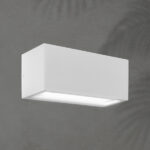 ΑΠΛΙΚΑ ΤΟΙΧΟΥ 2XΕ27 250X110X10 IP54 ΛΕΥΚΗ  UP DOWN ARTE ILLUMINA AMIGO EUROLAMP – 145-20638
