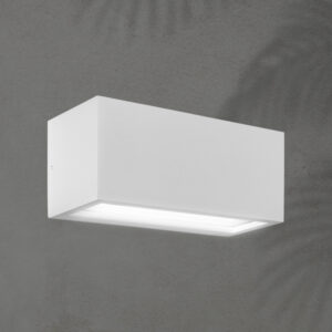 ΑΠΛΙΚΑ ΤΟΙΧΟΥ 2XΕ27 250X110X10 IP54 ΛΕΥΚΗ  UP DOWN ARTE ILLUMINA AMIGO EUROLAMP – 145-20638