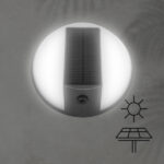 ΑΠΛΙΚΑ ΣΤΡΟΓΓΥΛΗ ΜΕ ΗΛΙΑΚΟ PANEL ΜΑΥΡΟ 5W 500LM 4000Κ IP54 ARTE ILLUMINA EUROLAMP – 145-20827