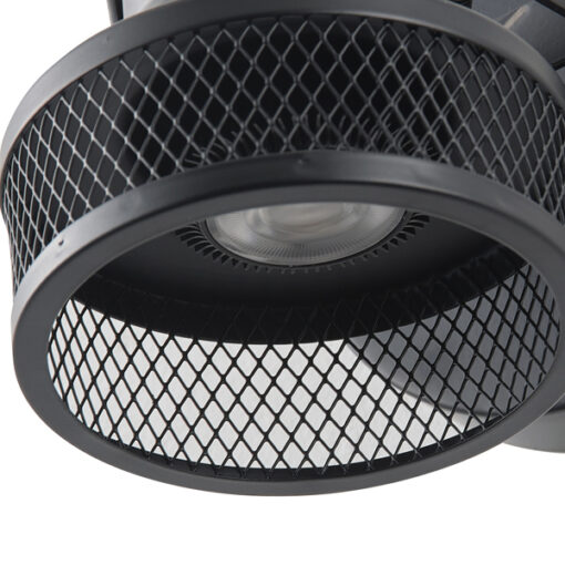ΣΠΟΤ ΟΡΟΦΗΣ ΜΕ ΔΙΧΤΥ GU10 165X100X152mm ΜΑΥΡΟ ARTE ILLUMINA SOLUN EUROLAMP – 145-25045
