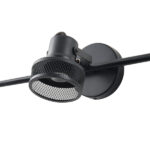 ΣΠΟΤ ΟΡΟΦΗΣ ΤΡΙΠΛΟ ΜΕ ΔΙΧΤΥ E27 640X100X300mm ΜΑΥΡΟ ARTE ILLUMINA SOLUN EUROLAMP – 145-25046