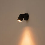 ΣΠΟΤ ΜΕΤΑΛΛΙΚΟ 1XGU10  135X80X95mm ΜΑΥΡΟ ARTE ILLUMINA OLYMP EUROLAMP – 145-25220