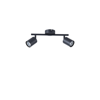 ΣΠΟΤ ΜΕΤΑΛΛΙΚΟ ΔΙΦΩΤΟ 2XGU10 300X80X155mm ΜΑΥΡΟ ARTE ILLUMINA OLYMP EUROLAMP – 145-25221