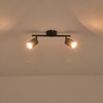 ΣΠΟΤ ΜΕΤΑΛΛΙΚΟ ΔΙΦΩΤΟ 2XGU10 300X80X155mm ΜΑΥΡΟ ARTE ILLUMINA OLYMP EUROLAMP – 145-25221