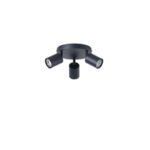 ΣΠΟΤ ΜΕΤΑΛΛΙΚΟ 3ΦΩΤΟ 3XGU10 Φ180X135mm  ΜΑΥΡΟ ARTE ILLUMINA OLYMP EUROLAMP – 145-25222