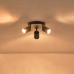 ΣΠΟΤ ΜΕΤΑΛΛΙΚΟ 3ΦΩΤΟ 3XGU10 Φ180X135mm  ΜΑΥΡΟ ARTE ILLUMINA OLYMP EUROLAMP – 145-25222